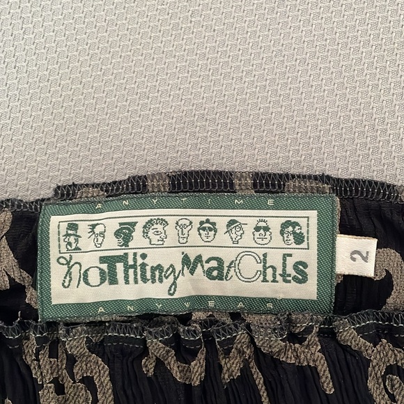 Vintage Nothing Matches Mixed Pattern Art To Wear Midi Skirt Size S/M - Picture 3 of 7